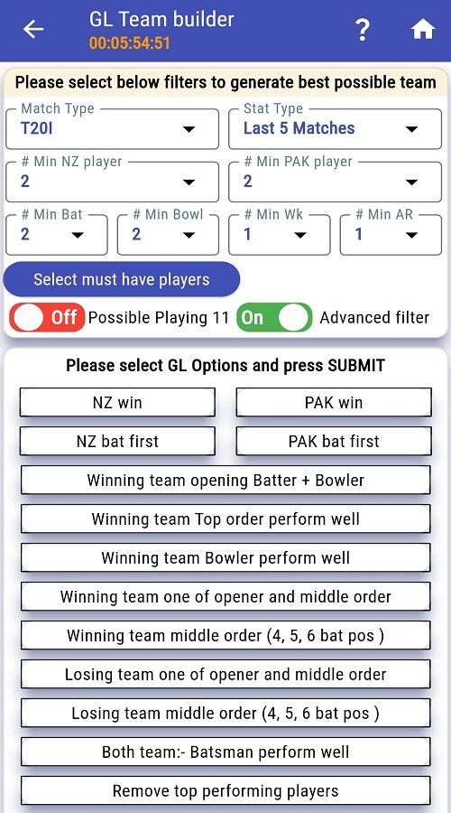Gl Team builder