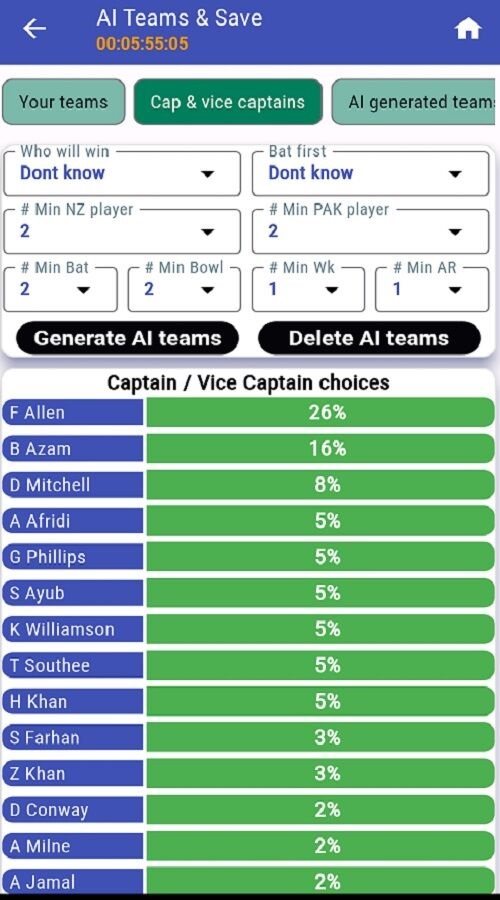 Save teams and share